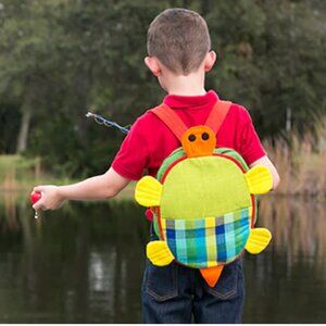 Lionheart Imports Barefoot Turtle Backpack Patchwork Animal Bag Pink Shoulder St